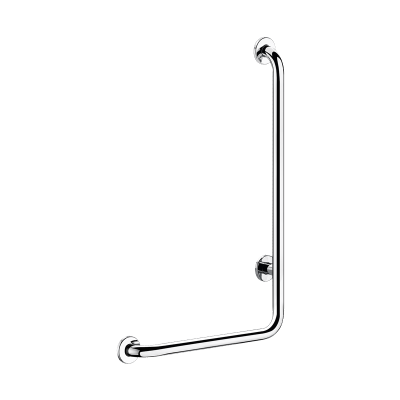 Barra de apoio em L Inox brilhante, H. 750 mm