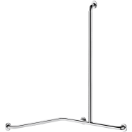 5481DP2-Barra de duche angular com barra vertical inox brilhante