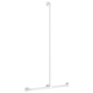 5440N-Barra de duche em T Nylon branco antibacteriano 