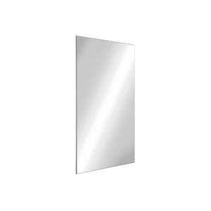Espelho retangular Inox, H. 500 mm
