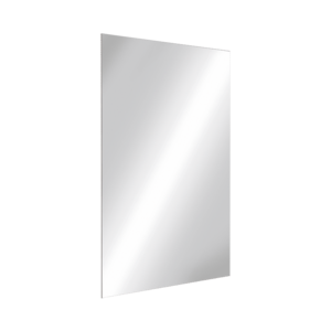 Espelho retangular Inox autocolante, H. 600 mm