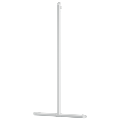 Barra de duche em T com barra vertical deslizante Be-Line branco