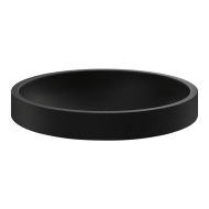 120670BK-Lavatório de pousar preto RAVA