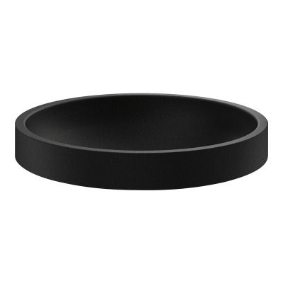 Lavatório de pousar preto RAVA