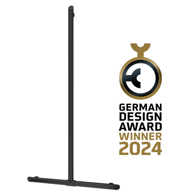 German Design Award 2024: a barra em T Be-Line® em preto premiada