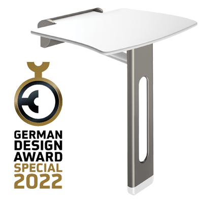 GERMAN DESIGN AWARD 2022: o banco de duche rebatível Be-Line® premiado