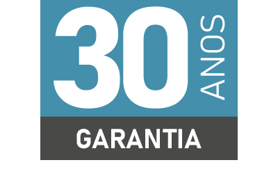 A nossa garantia passa de 10 para 30 anos.