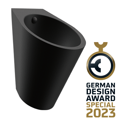 German Design Award 2023: o urinol FINO preto mate premiado