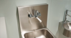 Lavatório hospitalar inox