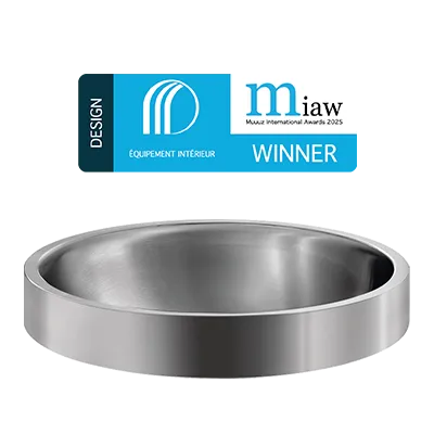Muuuz International Awards 2025: o lavatório de pousar RAVA em inox premiado