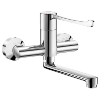 2437-Misturadora de lavatório mecânica sequencial mural