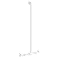 5441N-Barra de apoio em T com barra vertical deslizante Nylon branco