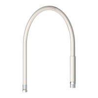 433120-Flexível cozinha qualidade alimentar FF1/2" branco L.1,20 m