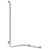 5100DS-Barra de duche angular e esquadria inox satinado