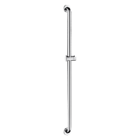 5460P2-Barra de duche reta com suporte de chuveiro inox brilhante
