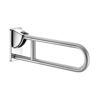 510160S-Barra de apoio rebatível Inox satinado, L. 650 mm