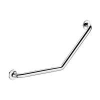 5081P2-Barra de apoio curva a 135° inox brilhante, 400 x 400 mm