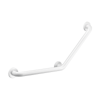 5082W-Barra de apoio curva a 135° Inox branco, 400 x 400 mm