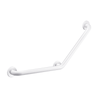 35082W-Barra de apoio curva 135° Basic branco, 400 x 400 mm