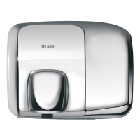 6613D-Secador de mãos elétrico com bocal orientável 360°