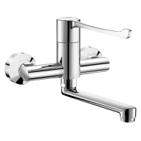 2436-Misturadora de lavatório mecânica sequencial mural