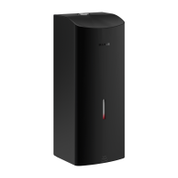 512066BK-Doseador de sabão eletrónico mural, 1 litro