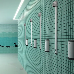 Duche coletivo piscina